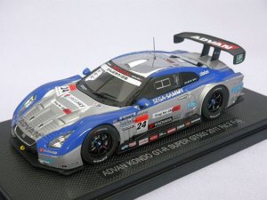 画像1: EBBRO  NISSAN  ADVAN KONDO GT-R Rd.2 Fuji SUPER GT500 2011 #24  SILVER/BLUE