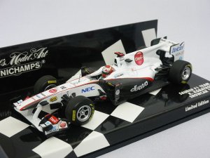 画像1: ミニチャンプス  ザウバー F1 チーム 小林可夢偉 ショーカー 2011  WHITE