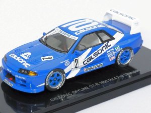 画像1: EBBRO NISSAN CALSONIC SKYLINE GT-R 1993 Rd.4 Fuji Champion #2 BLUE