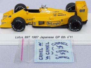 画像5: レーヴコレクション ロータス 99T 1987 日本GP 6th #11 S.中嶋 YELLOW