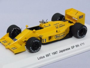 画像1: レーヴコレクション ロータス 99T 1987 日本GP 6th #11 S.中嶋 YELLOW