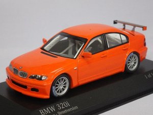 画像1: ミニチャンプス BMW 320i(E46/4) ストリートバージョン 2005 ORANGE