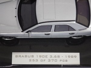 画像5: ミニチャンプス メルセデスベンツ ブラバス 190E 3.6S 1989 SILVER