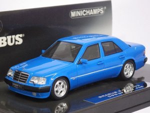 画像1: ミニチャンプス メルセデスベンツ ブラバス6.5 (500E W124) 1993 BLUE