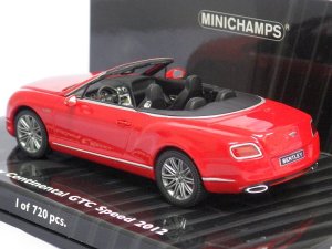 画像3: ミニチャンプス ベントレー コンチネンタル GT スピード コンバーチブル RED