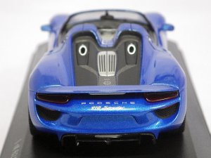 画像4: ミニチャンプス ポルシェ 918 スパイダー 2013 BLUE.MET