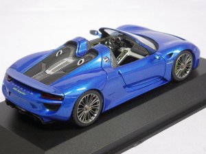画像3: ミニチャンプス ポルシェ 918 スパイダー 2013 BLUE.MET