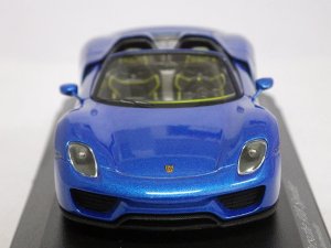 画像2: ミニチャンプス ポルシェ 918 スパイダー 2013 BLUE.MET