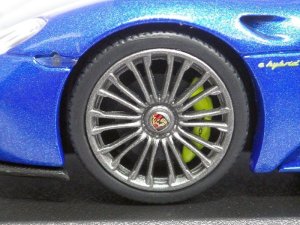 画像6: ミニチャンプス ポルシェ 918 スパイダー 2013 BLUE.MET