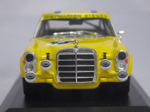 画像2: ミニチャンプス メルセデスベンツ 300SEL6.8AMG Hans Heyer テストドライブ ルマン 1972 YELLOW