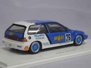 画像3: スパーク ホンダ シビック EF3 マカオギアレース 1989 Kazuo Shimizu BLUE/WHITE