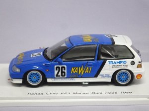 画像5: スパーク ホンダ シビック EF3 マカオギアレース 1989 Kazuo Shimizu BLUE/WHITE