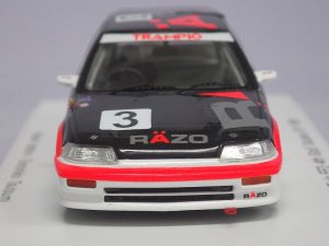 画像2: スパーク ホンダ シビック EF3 4th Grp3 Suzuka GP 1989 No.3 Naoki Hattori/Tomohiko Tsutsumi BLACK/RED/WHITE