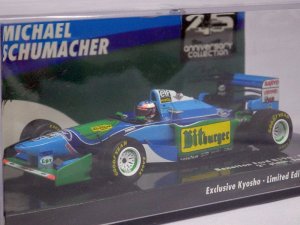 画像1: ミニチャンプス ベネトンフォードB194-M.Schumacher 2nd place,Japanese GP 1994 BLUE/GREEN