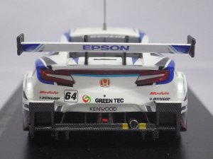 画像4: エブロ ホンダ エプソン モデューロ NSX-GT No.64 SUPER GT500 2017 B.Baguette/K.Matsuura WHITE/BLUE