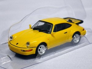 画像1: ミニチャンプス ポルシェ 911 Turbo (964) 1990 YELLOW