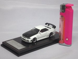 画像7: イグニッションモデル 日産 ニスモ R34 GT-R (BNR34) Z-tune WHITE
