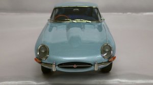 画像2: 京商 ジャガー E-Type クーペ SIVER BLUE フル開閉モデル