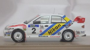 画像5: SPARK MITSUBISHI Lancer EvolutionIII Winner Rally HongKong-Beijing 1995 Kenneth Eriksson/Staffan Parmander WHITE