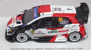 画像5: スパーク トヨタ ヤリス WRC No.33 Rally Croatia 2021 2nd Elfyn Evans/Scott Martin WHITE/RED/BLACK