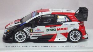 画像5: スパーク トヨタ ヤリス WRC No.1 Winner Rally Croatia 2021 Sebastien Ogier/Julien Ingrassia WHITE/RED/BLACK