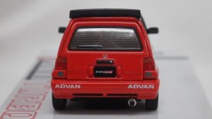 画像4: INNO MODELS ホンダ シティー ターボII"アドバン"  アドバンカラーのモトコンポ付き