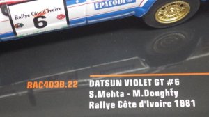 画像6: イクソ 日産 ダットサン バイオレット GT #6 S.Mehta/M.Doughty Rallye Cote d'lvoire 1981 BLUE/RED/WHITE
