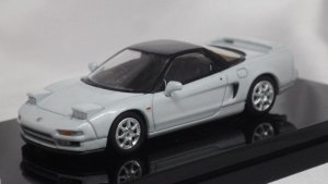 画像1: ホビージャパン ホンダ NSX Coupe with Engine Display Model Platinum White Pearl