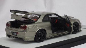 画像3: PGM x onemodel NISSAN R34 GT-R Z-Tune Jade Green フル開閉モデル