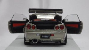 画像4: PGM x onemodel NISSAN R34 GT-R Z-Tune Jade Green フル開閉モデル