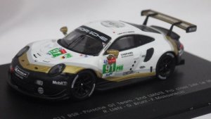 画像1: スパーク ポルシェ 911RSR-Porsche GT Team-2nd LMGTE Pro class No.91 24H LeMans 2019 R.Lietz/G.Bruni/F.Mokowiecki WHITE/GOLD/BLACK