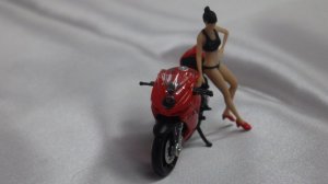 画像2: CM-MODEL MV AGUSTA F3 ROSSO 2022 with show girl RED