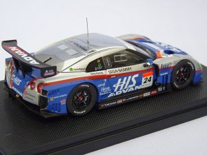 画像3: EBBRO  NISSAN  HIS ADVAN KONDO GT-R Rd.3 Fuji SGT500 '10 #24  SILVER/BLUE