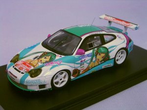 画像1: フジミ ポルシェ 911GT3R 初音ミクxGSR Porsche TypeD	