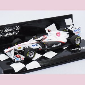 画像: ミニチャンプス ザウバー F1 チーム C30フェラーリ 小林可夢偉 2011 WHITE