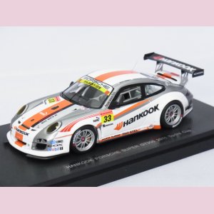 画像: エブロ  ハンコック ポルシェ スーパーGT300 2011 #33 スプリントカップ WHITE/SILVER/ORANGE