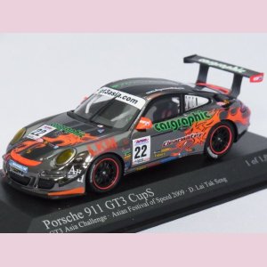 画像: ミニチャンプス ポルシェ　911 GT3 カップ S 2009 Asian Festival of Speed MIRRER/BLACK/ORANGE