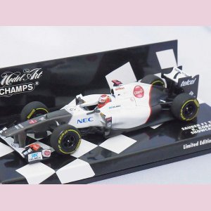 画像: ミニチャンプス ザウバ－ F1チーム 小林可夢偉 ショーカー 2012 GRAY/WHITE