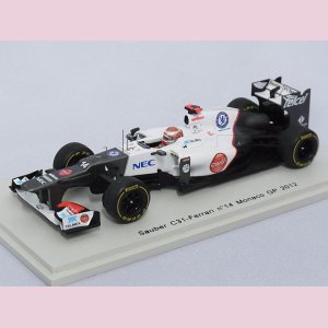 画像: スパーク ザウバー C31-フェラーリ No.14 モナコGP 2012 Kamui Kobayashi WHITE/GRAY