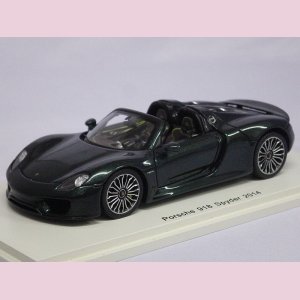 画像: スパーク ポルシェ 918 スパイダー 2014 DARK GREEN MET