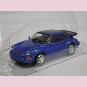 画像: ミニチャンプス ポルシェ 911 Turbo (964) 1990 BLUE MET