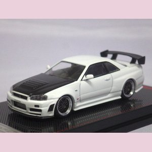 画像: イグニッションモデル 日産 ニスモ R34 GT-R (BNR34) Z-tune WHITE