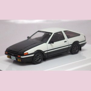 画像: ホビージャパン トヨタ スプリンター トレノ GT APEX(AE86) Customized Ver./カーボンボンネット High Tech 2 Tone(WHITE/BLACK)