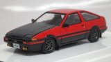 画像: ホビージャパン トヨタ スプリンター トレノ GT APEX(AE86) Customized Ver./カーボンボンネット High Flash 2 Tone(RED/BLACK)