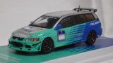 画像: INNO MODELS ミツビシ ランサー エボIX ワゴン "ファルケン" LIVERY SILVER/LIGHT GREEN/BLUE