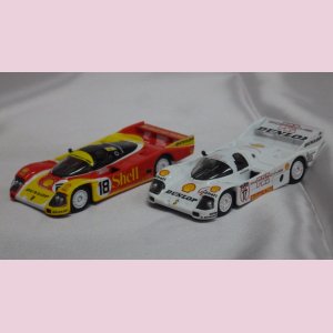 画像: SPARK x TINY Porsche SHELL Porsche 962C #17/#18 SET LeMans1988 & Dunlop Supercup1987