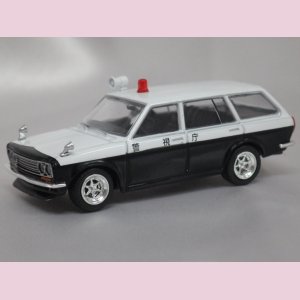 画像: ターマックワークス ダットサン ブルーバード 510 ワゴン パトロールカー WHITE/BLACK