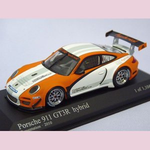 画像: MINICHAMPS  Porsche  911 GT3R Hybrid Presentation 2010  ORANGE/WHITE