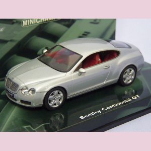 画像: ミニチャンプス  ベントレー コンチネンタルGT  SILVER