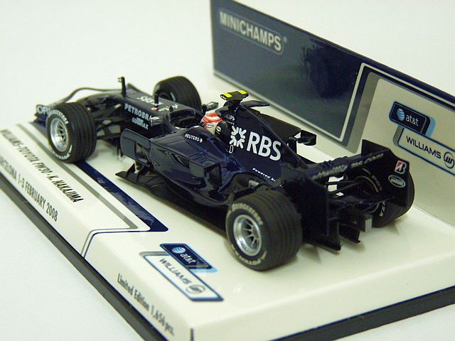 画像3: MINICHAMPS  at&t Williams-Toyota FW30 K.Nakajima Test Barcelona 1-3 Feb 2008 DARK BLUE